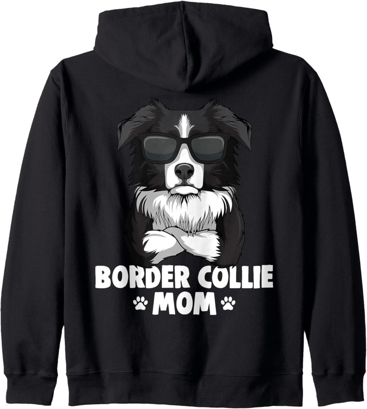 Border Collie Mom Hunde Mama Frauchen Damen Kapuzenjacke
