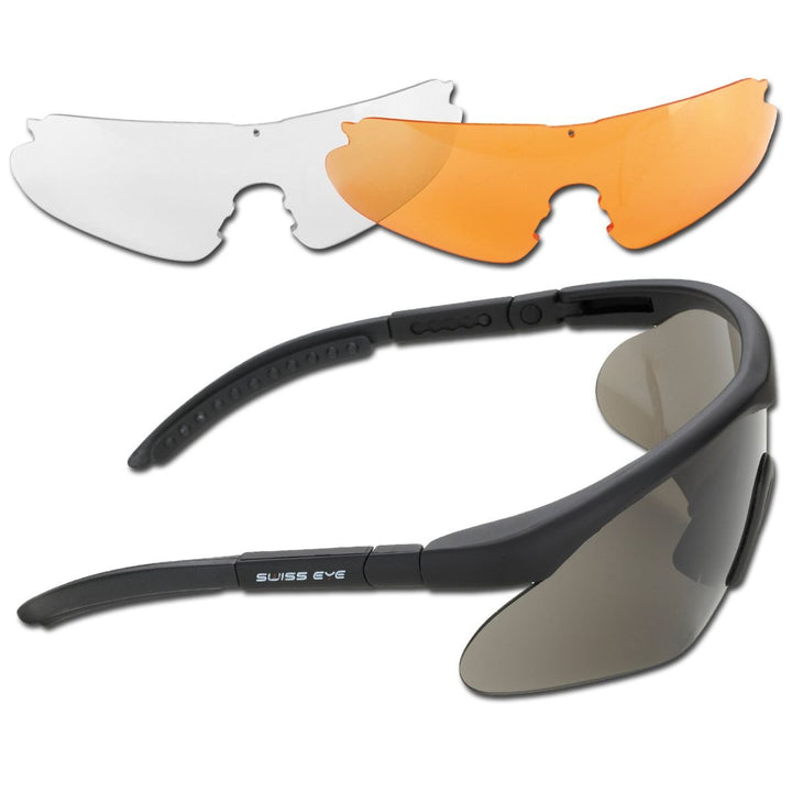 Mil-Tec Raptor Sicherheitbrille rubber black, rubber black