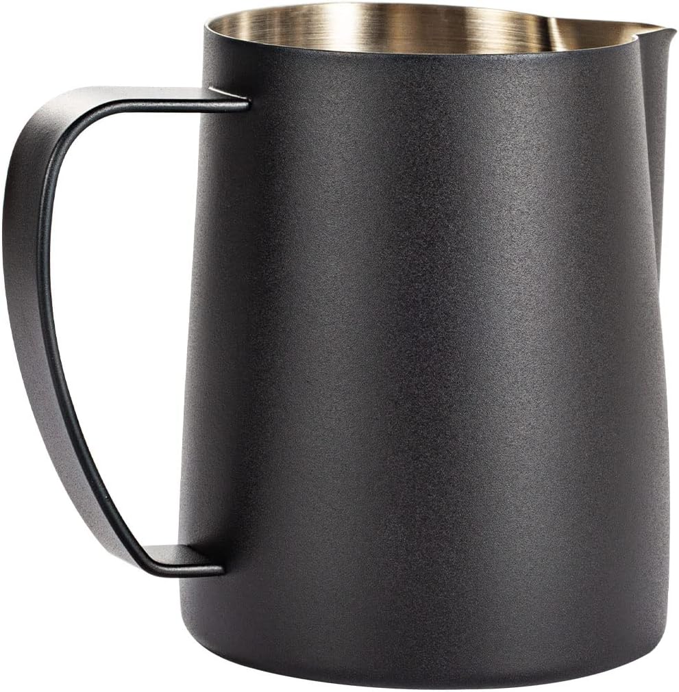 Dianoo Milchaufschäumkrug, 600 ml Edelstahl, Espresso-Dampfkrug, Kaffee, Cappuccino, Barista, Dampfk