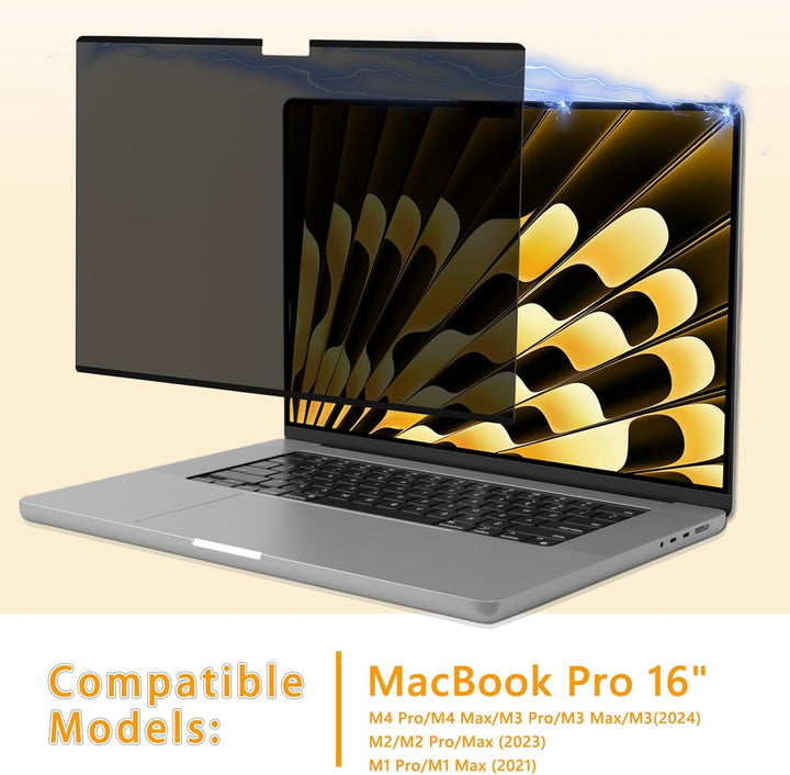 Magnetischer Blickschutzfilter für Apple MacBook Pro 16 Zoll (2026–2021 M5/M4/M3/M2/M1 Pro Max), Mac