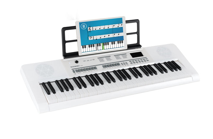 McGrey 6170 WH Akku-Keyboard - 61 Tasten-Keyboard mit integriertem Akku - 200 Klänge und Rhythmen -