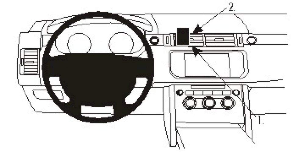 Brodit 854936 ProClip Halterung, Schwarz