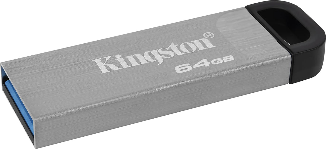Kingston DataTraveler Kyson USB 3.2 Gen 1 USB-Stick 64GB - Mit stilvollem, kappenlosem Metallgehäuse