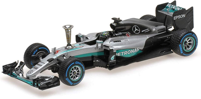 Minichamps 410161006 Mercedes-Benz F1 W07 Hybrid-Sindelfingen Demonstration 2016-Massstab 1:43, Silb