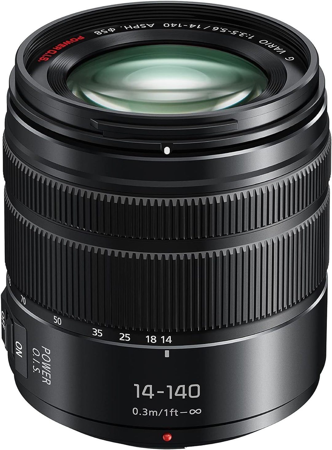 Panasonic H-FSA14140E Superzoom Objektiv LUMIX G, F3,5-5,6 II ASPH &amp; H-H025E LUMIX G Festbrennweiten