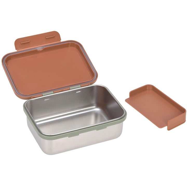 LÄSSIG Kinder Brotdose Edelstahl Lunchbox Frühstücksbox Nachhaltig Kindergarten Schule/Happy prints