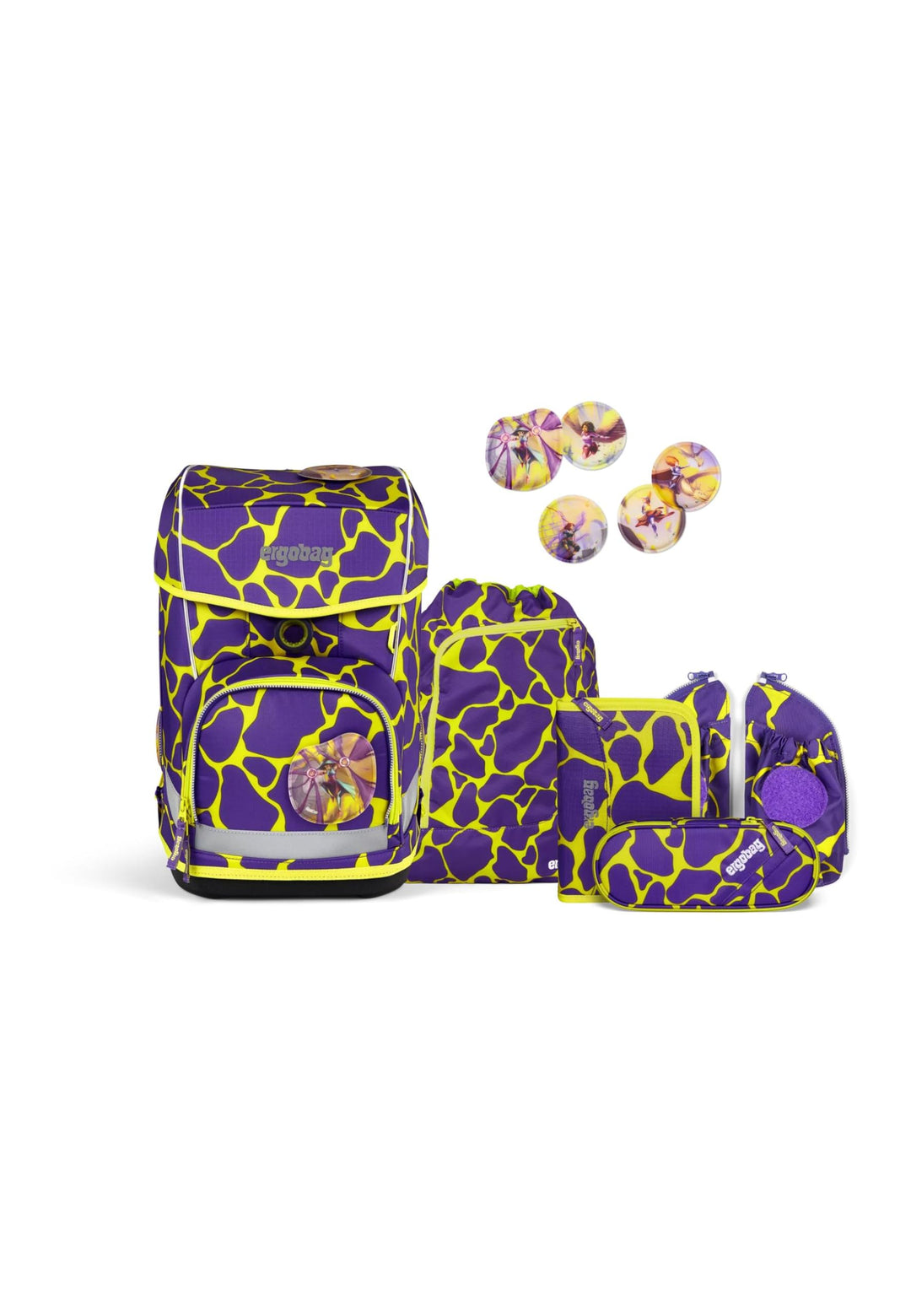 ergobag cubo Light Set ergonomischer Schulranzen, Vorgänger-Kollektion, extra leicht, Set 6-teilig,