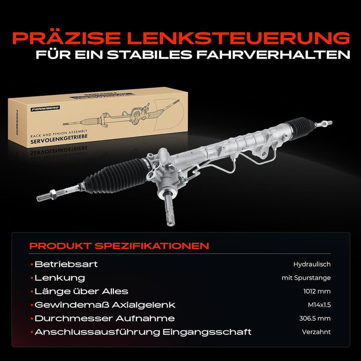 Frankberg Lenkgetriebe Servolenkgetriebe Hydraulisch für Linkslenker Kompatibel mit Dokker Express 1