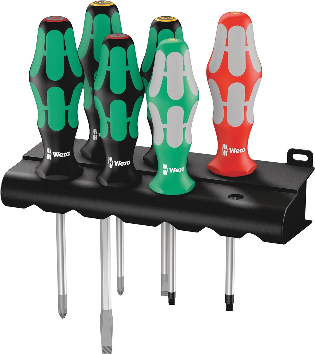 Wera 334/368/6 Schraubendrehersatz + Rack, 6-teilig, 05347778001