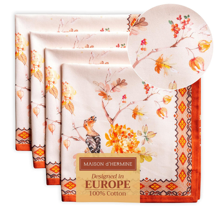 Maison d' Hermine Kelim Set mit 4 Handtüchern, weich und bequem, 100% Baumwolle, für Hochzeit, Famil