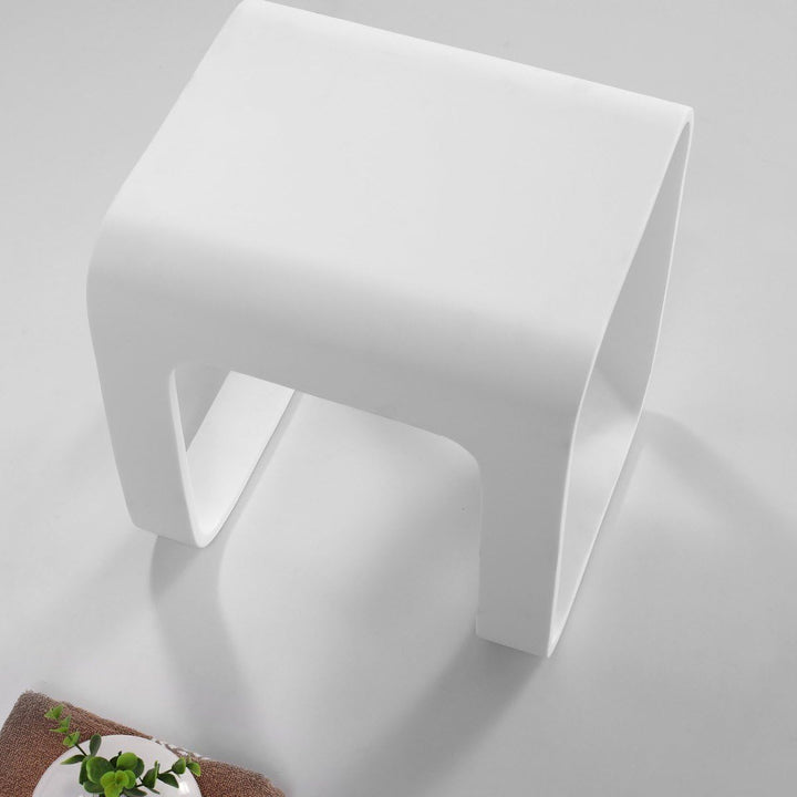 Four &amp; More Badhocker Duschhocker Sitzhocker Duschstuhl Duschsitz Luxusbadhocker Design Kunststein S