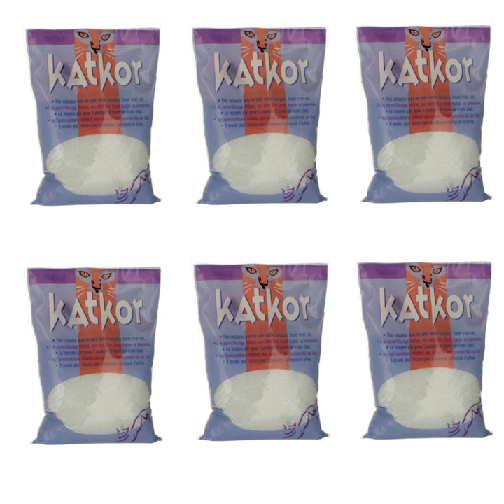 Katkor Perlenstreu | 6er Pack | 6 x 200 g | Urin-Katzenstreu für die Urinprobengewinnung | Zur Unter