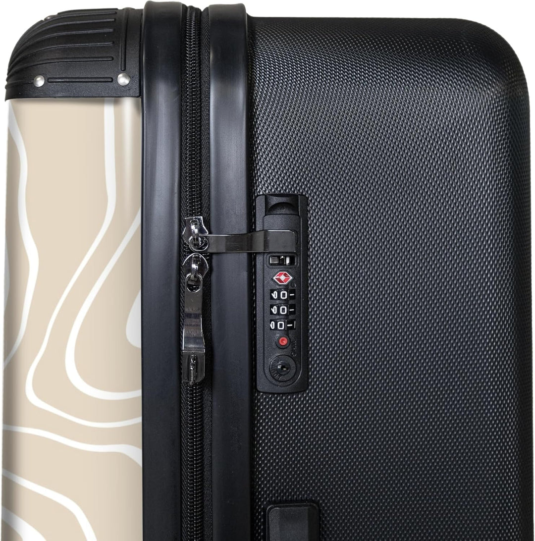 Koffer XL Gross 77x51.5x28 cm Reisekoffer mit Rollen Leicht Trolley grosser Hartschalenkoffer Rollko