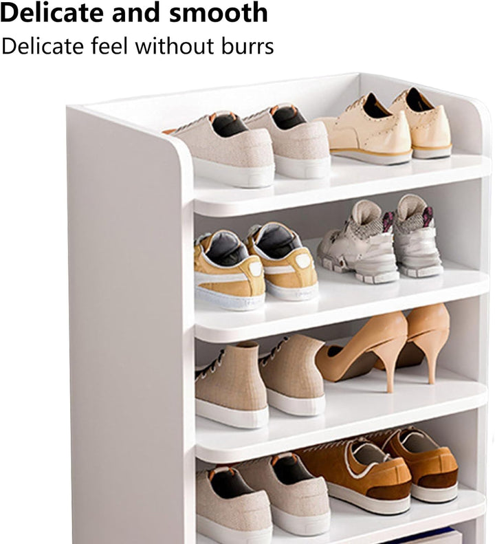 Kripyery Schuhregal mit 5 Ebenen, Schuhaufbewahrung, Organizer, Schuhregal, platzsparender Schuh-Org