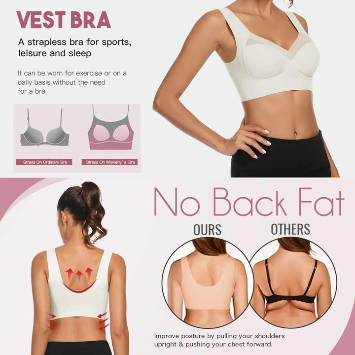 WOWENY Damen Vollschalen BH bügel Zero Feel Push up Seamless BH Nahtlos Komfort Soft BH Schlaf BH Kl