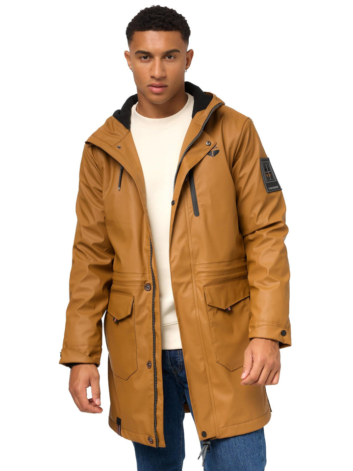 STONE HARBOUR warmer Regenponcho gefütterter Regenmantel wasserdicht mit innenliegendem Tragegurt un