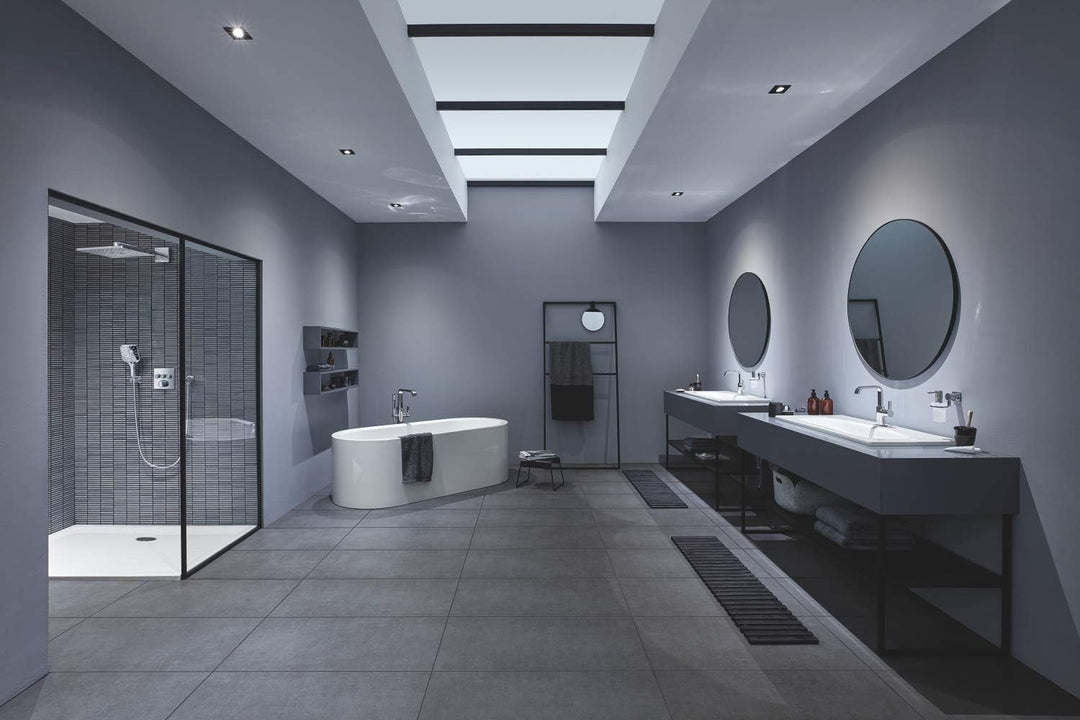 GROHE Rainshower SmartActive 130 Cube - Handbrause (wassersparend, 3 Strahlarten, Universal Befestig