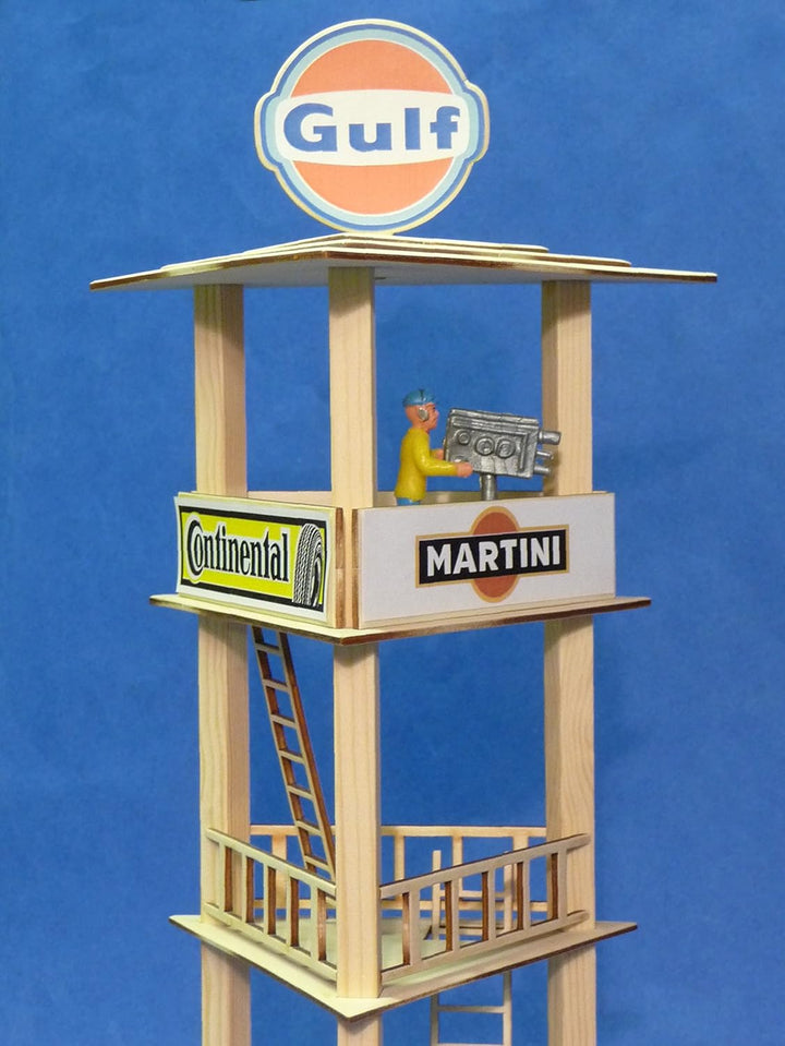 Slotcar RENNBAHN PRESSETURM passend für Carrera Digital Figuren