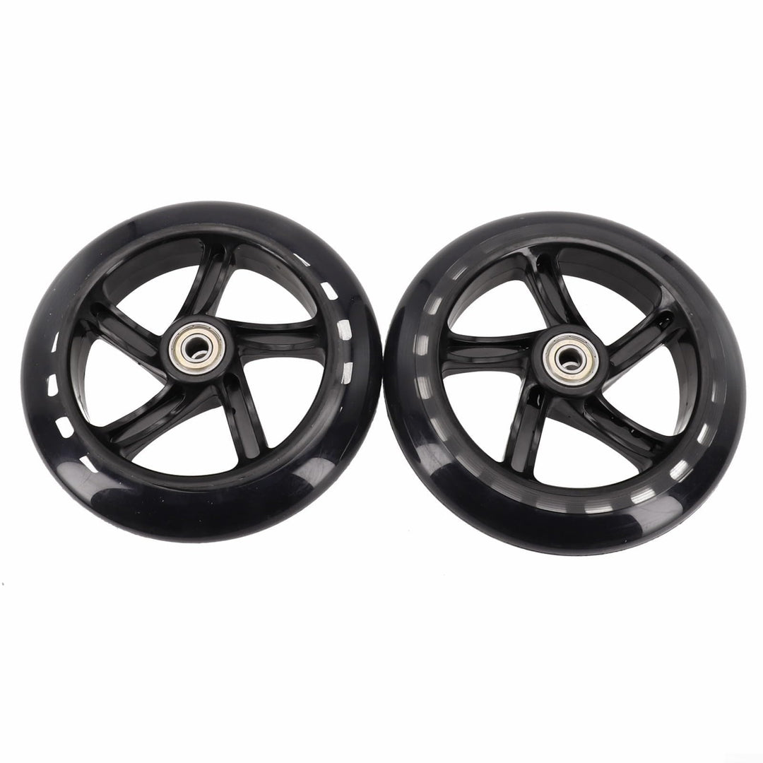 2er-Pack Scooter-Rad, 125mm - 200mm Scooter-Räder mit Lagern für Roller, Rollschuhe, Trolleys, Zentr