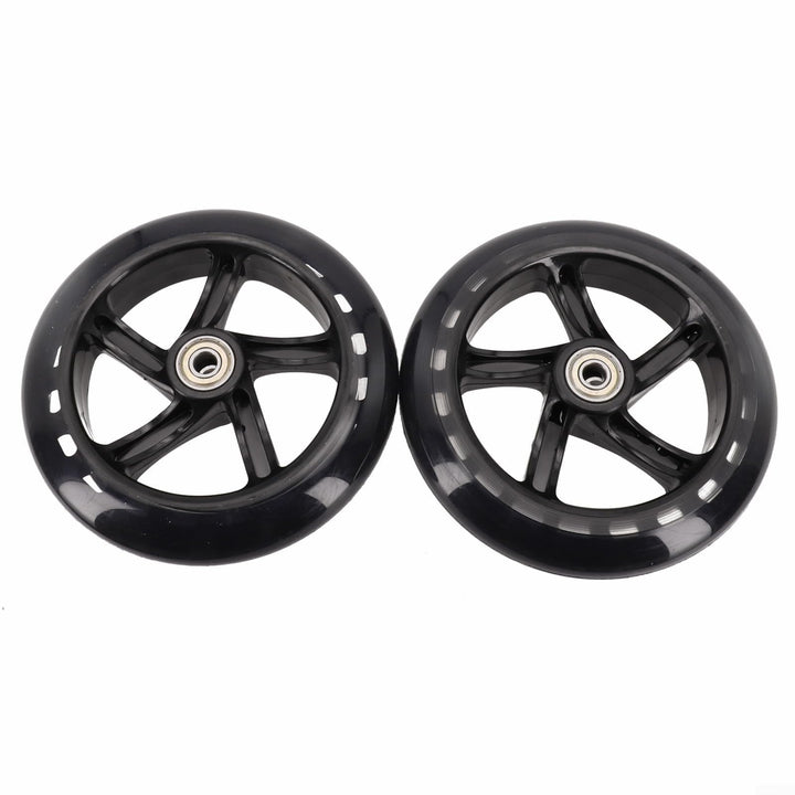 2er-Pack Scooter-Rad, 125mm - 200mm Scooter-Räder mit Lagern für Roller, Rollschuhe, Trolleys, Zentr