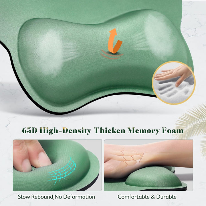 Gimars Ergonomisches Mauspad mit Gelkissen, XL Handballenauflage Tastatur mit Untersetzer, Mousepad