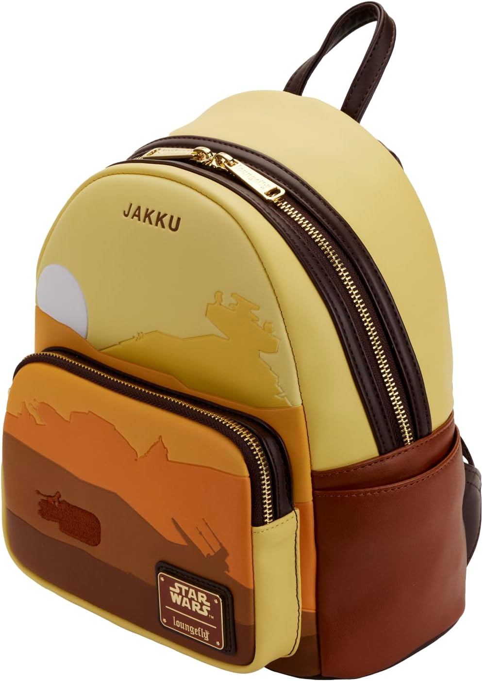 Loungefly Star Wars Lands Jakku Damen Schultertasche mit doppeltem Riemen, mehrfarbig, Einheitsgröss