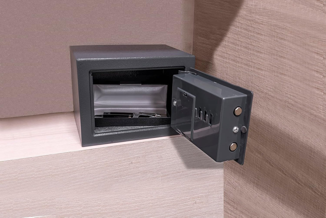 Amig - Tresor mit Tastaturöffnung | Notsicherheitsschlüssel und Knauf | Anti-Bumping-System | Safe z