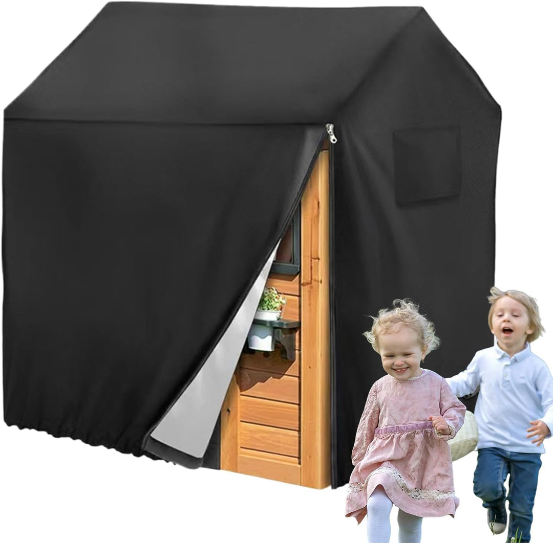 Spielhaus Kinder Outdoor Abdeckplane Spielhaus Abdeckplane 210D Oxford Polyester UV Regenwind Schutz