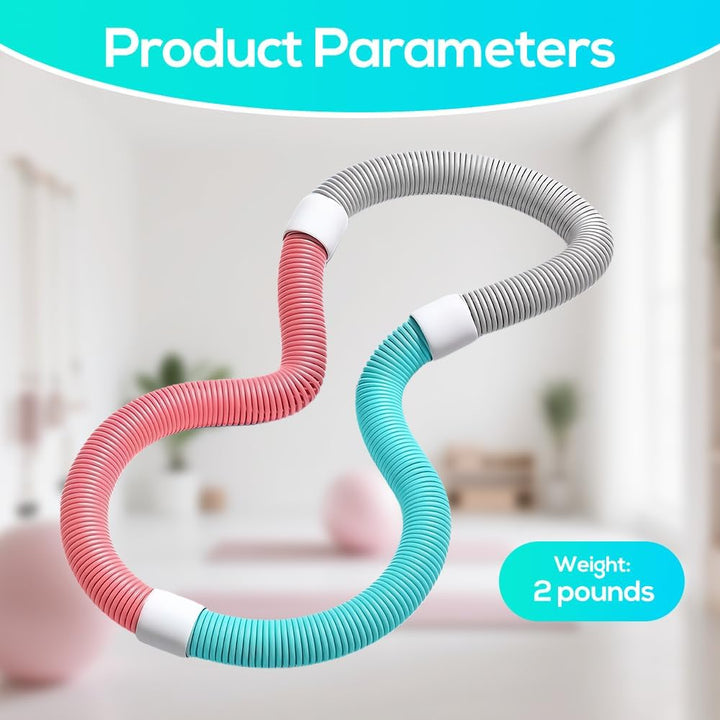 ADDLIVE Hula Hoop mit Gewicht, Faltbarer Hula Hoop Reifen, Soft Hula Hoop zum Abnehmen mit Gewicht,