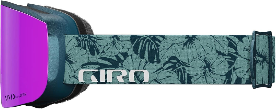 Giro Blok Asian Fit Erwachsene Schneebrille mit lebendigen Gläsern Mineral Botanical/Vivid Pink/Vivi