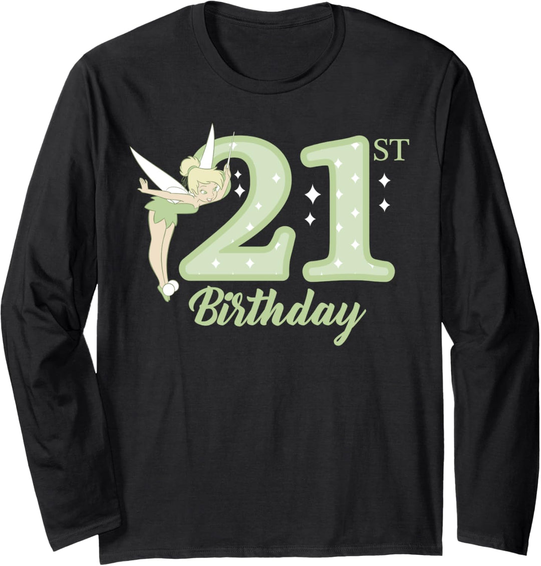 Disney Peter Pan 21st Birthday Tinkerbell Portrait Sweater Langarmshirt