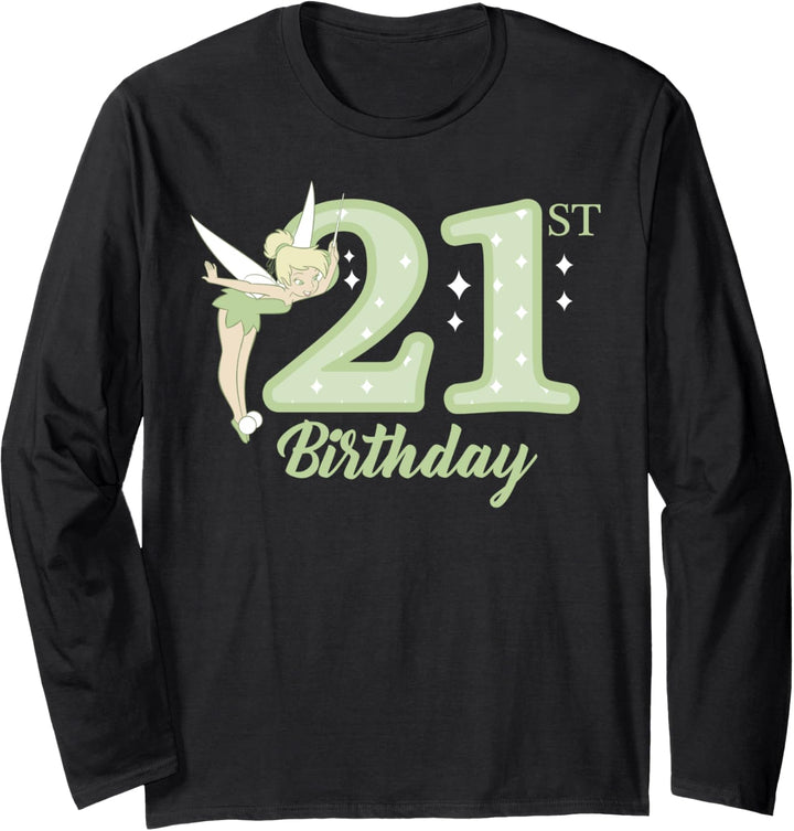 Disney Peter Pan 21st Birthday Tinkerbell Portrait Sweater Langarmshirt