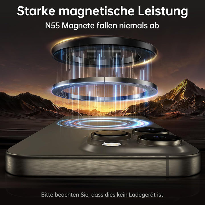 SYNCWIRE Handyhalterung Auto für MagSafe Autohalterung Magnet [Flexible DREI Achsen] Magnetische Han