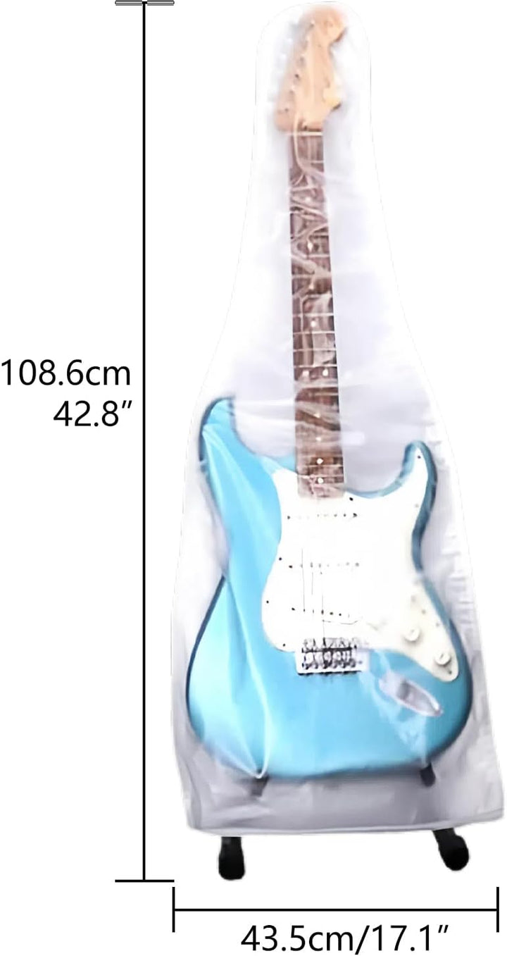Musiin Gitarren-Abdeckung, transparent, mattiert, Staubschutz für E-Gitarre, eleganter Schutz für Ih