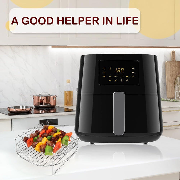 BYKITCHEN Airfryer xxl Zubehör für Philips 6,2L / COSORI 5,5L, Heissluftfritteuse Zubehör Passt für