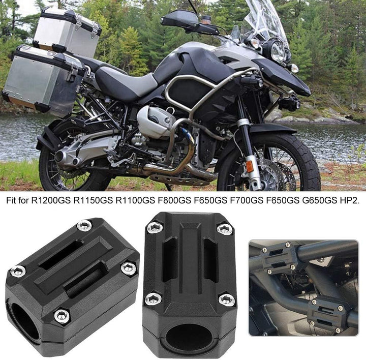 Motorrad-Stossstangenblock, Universal-Motor-Stossstangenblock Schwarz 5 Paar für R1200GS R1150GS für