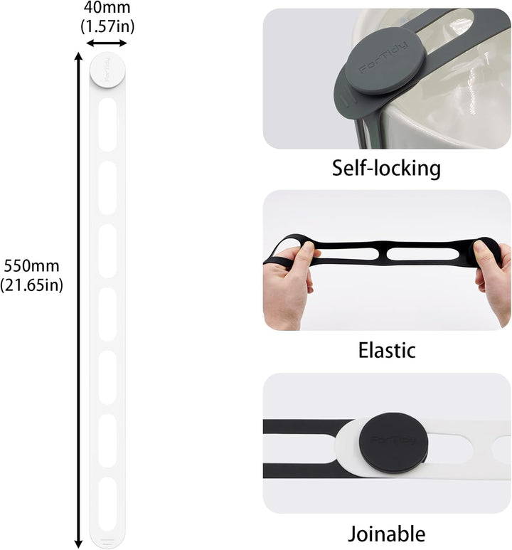 Silikonband für Slow Cooker Deckel, Topf, Bento Box, 55cm Vielseitiges Selbstverriegelungsband zum B