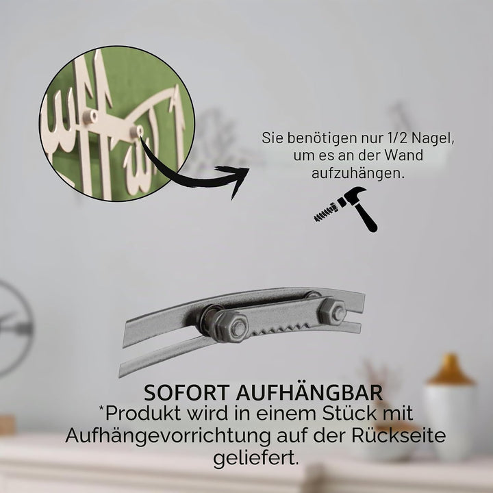 iwa concept Bismillah Islamische Metall-Wandkunst, Basmala-arabische Kalligraphie-Dekoration, Einwei