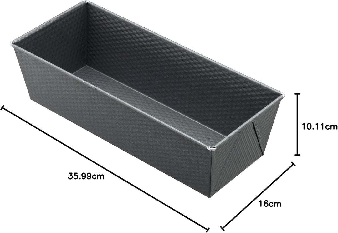 Original Kaiser Brotform 35 cm rechteckig für 1500 g Brote, Kastenform Kuchen Brote, antihaftbeschic