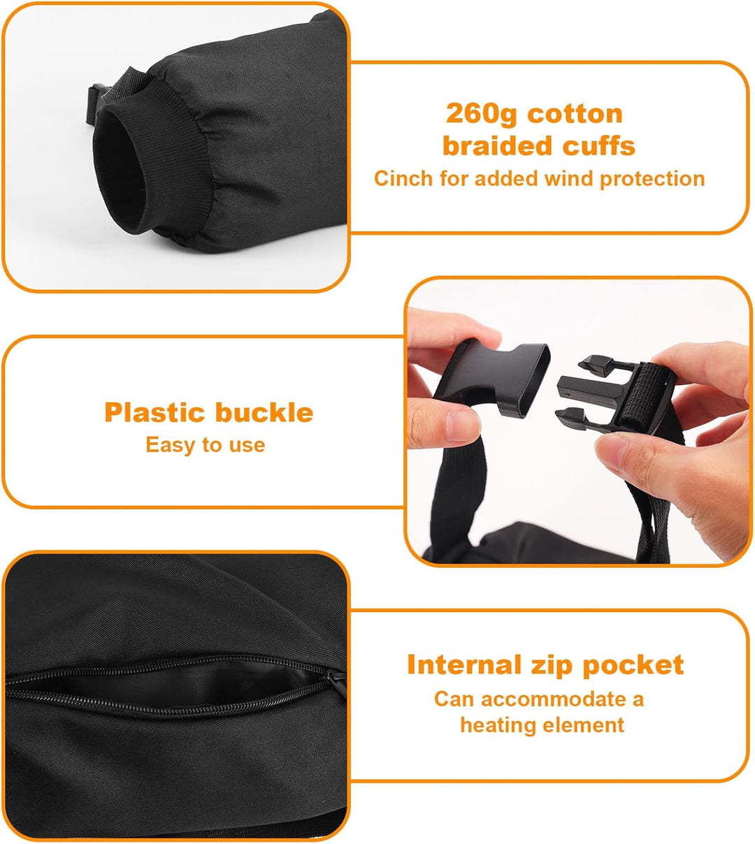 Fussball-Handwärmertasche, Winddichter Fussball-Handwärmer aus Polyester Praktisches Sportzubehör Ge