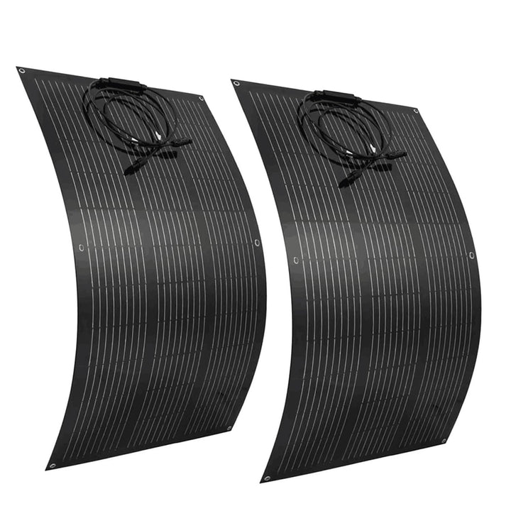 200W 12V Flexibel Solarpanel ETFE 2 * 100W Monokristallin Solarmodul für 12V/24V Batterien Marine Wo