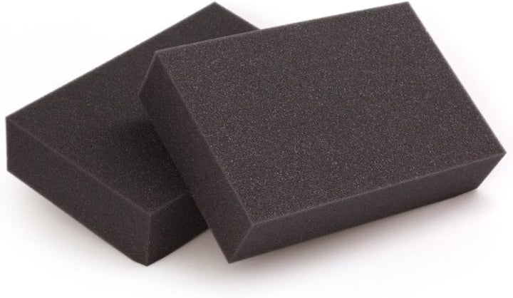 mySchaumstoff Schaumstoffplatte PU RG 26/35F Schaumstoff schwarz anthrazit 100x100 cm 7 cm 100 x 100