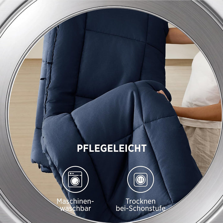 BEDSURE Bettdecke 155x220 - Ganzjahresdecke 4 Jahreszeiten, Steppdecke für Allergiker 300GSM Duvet 1