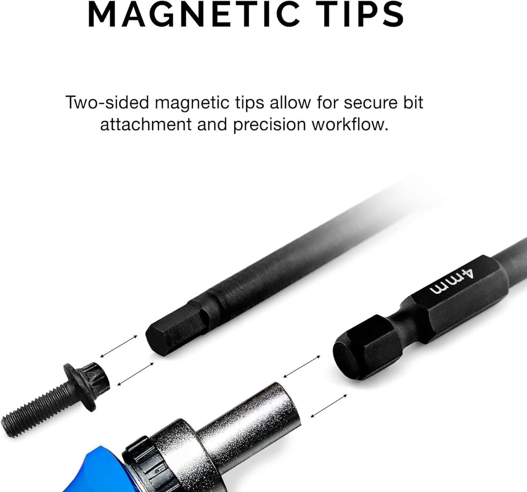 Neiko 01148A Sechskant-Bit-Set, 11-teilig, metrische GröÃŸen, 1,5 mm bis 8 mm, magnetische Sechskant