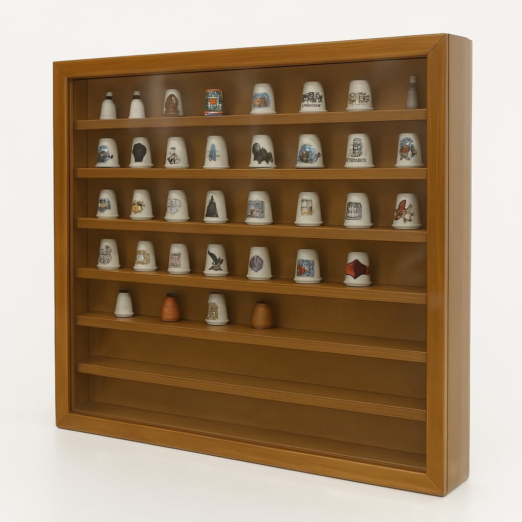 Vitrine Miniatur-Kollektionen, Finish Eiche, Masse (B/T/H): 50 x 5 x 40 cm. 50*5*40 cms, 50*5*40 cms