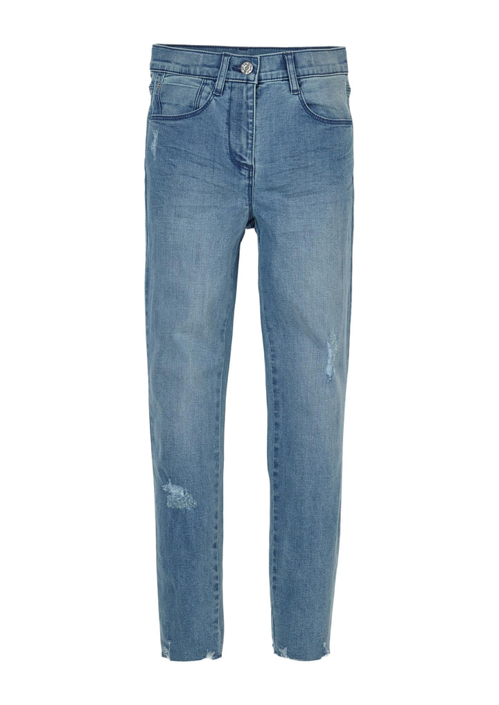 s.Oliver Junior Mädchen Hose Lang Skinny Suri Pants 134 Blau, 134 Blau