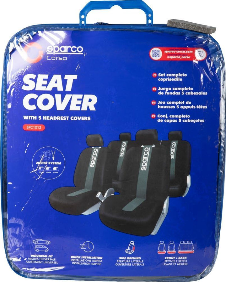Sparco Sitzbezug Set Sparco schwarz/grau