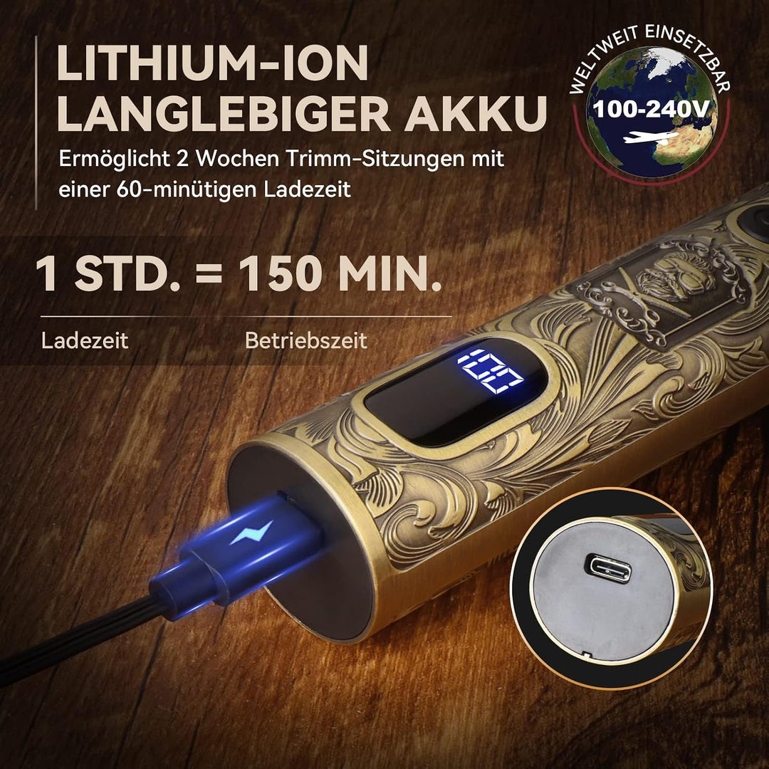 Ufree All-in-One Haarschneidemaschine, Profi Barttrimmer Haartrimmer Herren | Edelstahlklingen, Haar
