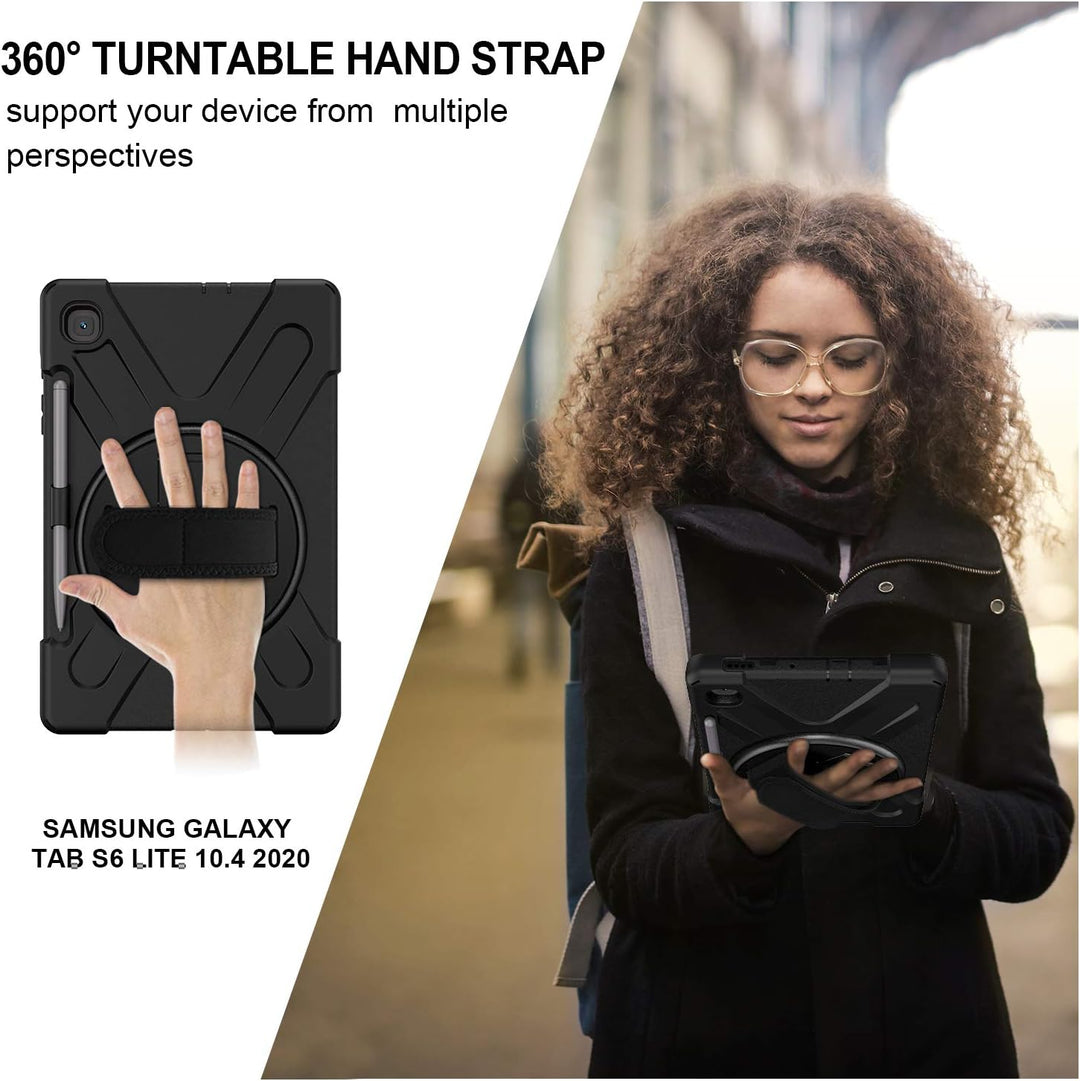 Gerutek Hülle für Samsung Galaxy Tab S6 Lite 10,4 Zoll (2024/2022/2020), Stossfeste Robust Schutzhül