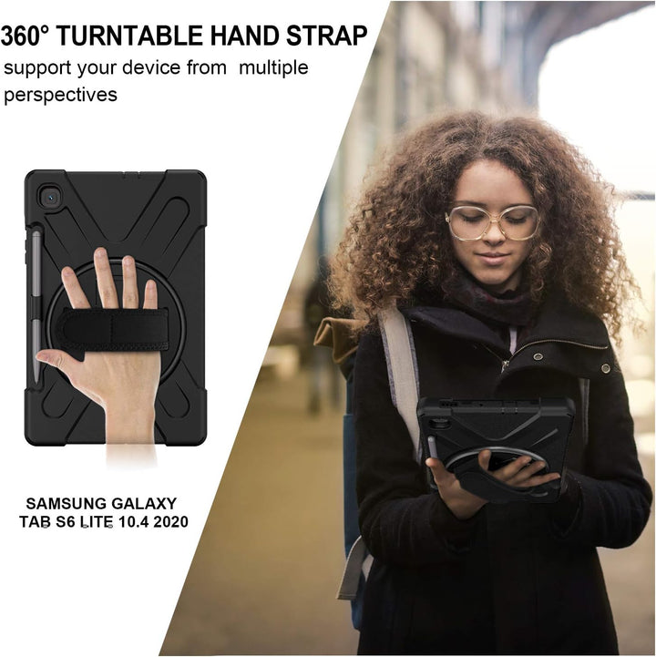Gerutek Hülle für Samsung Galaxy Tab S6 Lite 10,4 Zoll (2024/2022/2020), Stossfeste Robust Schutzhül